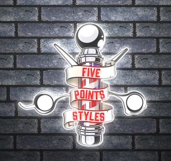 Logo Five Points Styles Acrylic Size 40inches